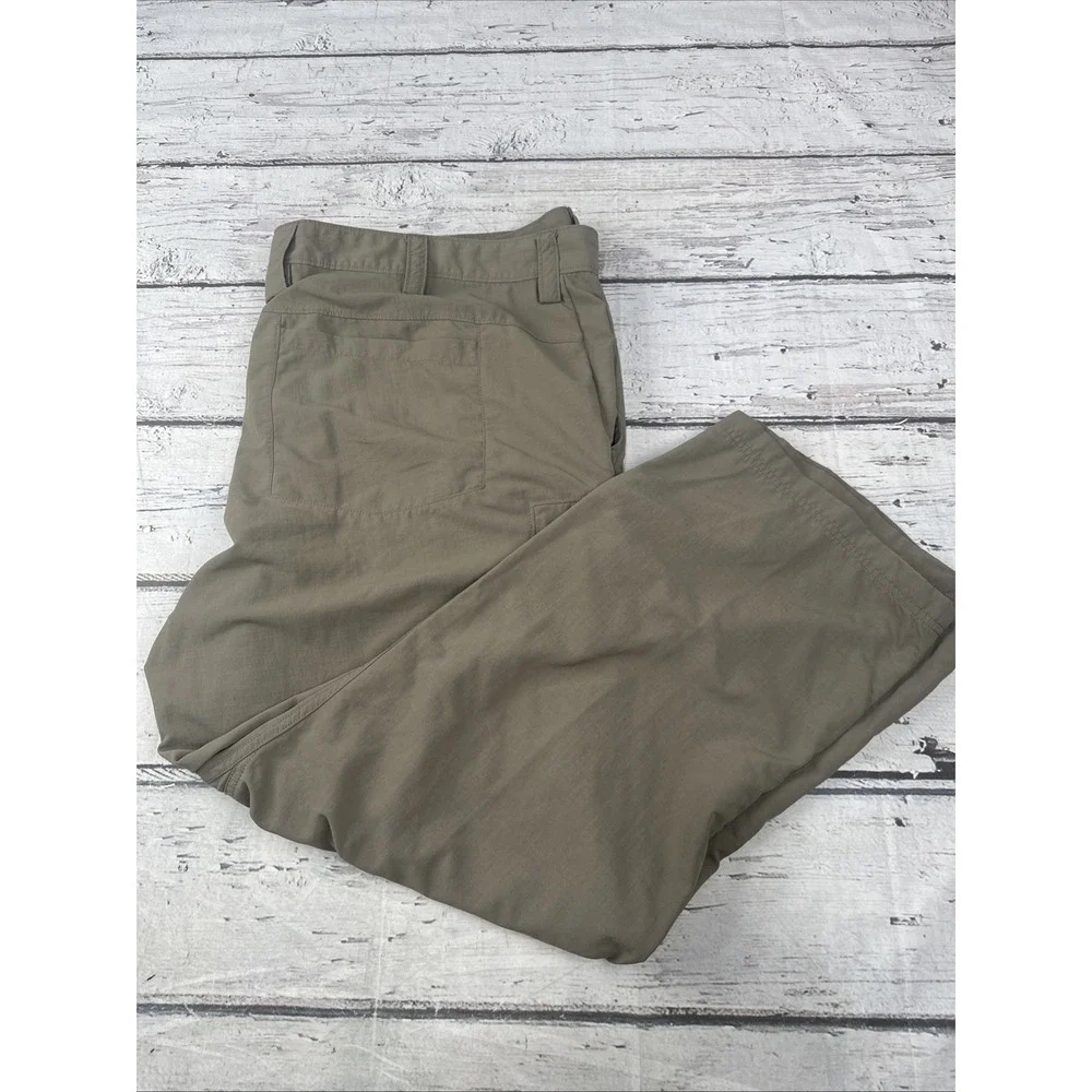 Duluth Trading Cargo Pants Mens 48x30 Light Weight Tan/Light Brown